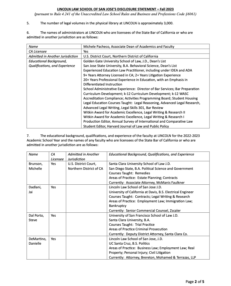 Rule 4.241 Disclosure Statement